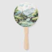 Ierland Bestemming Bruiloft Handwaaier (Achterkant)