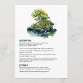 Ierland Bestemming Bruiloft Menu (Achterkant)