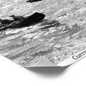 Ierland, boten voor de kust van het eiland Inishee Poster (Hoek)