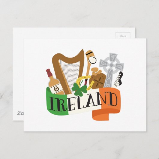 Ierland Briefkaart (Voorkant / Achterkant)