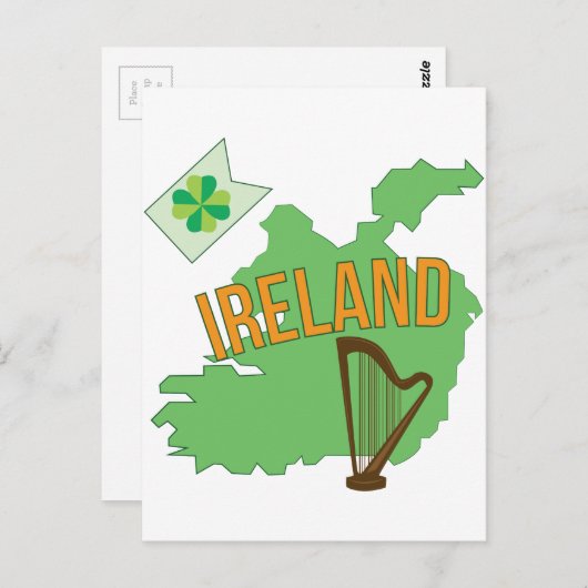 Ierland Briefkaart (Voorkant / Achterkant)