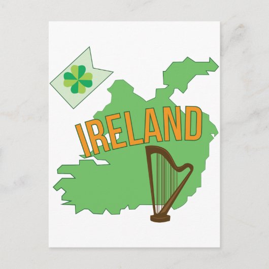Ierland Briefkaart (Voorkant)