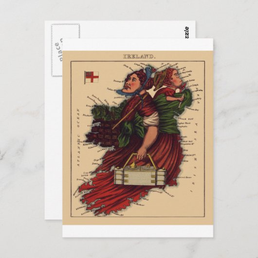 Ierland Briefkaart (Voorkant / Achterkant)