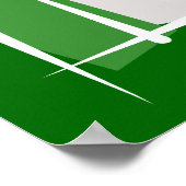 Ierland Brush Flag Poster (Hoek)