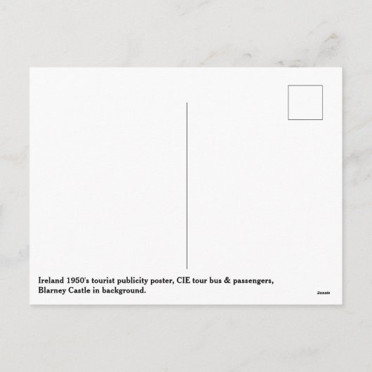 Ierland busreizen met CIE  Irish travel Feestdagenkaart (Achterkant)