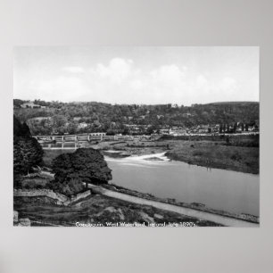 Ierland, Cappoquin, West Waterford, antiek gedrukt Poster