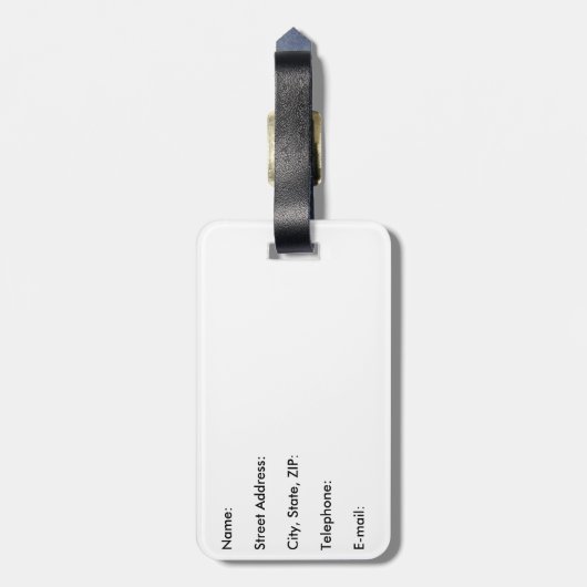 Ierland Castle  Travel Bagagelabel (Achterkant verticaal)