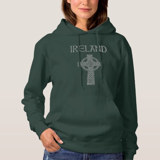 Ierland Celtic Cross Hoodie (Voorkant)