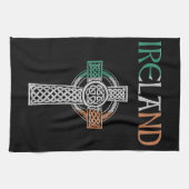 Ierland Celtic Cross Towel Theedoek (Horizontaal)
