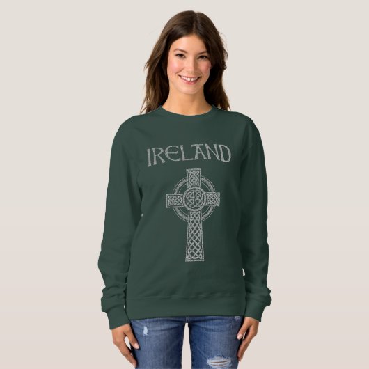 Ierland Celtic Cross Trui (Voorkant volledig)