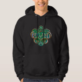Ierland Celtic Design Emerald Isle Hoodie (Voorkant)