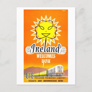  Ierland CIE Travel Poster Briefkaart