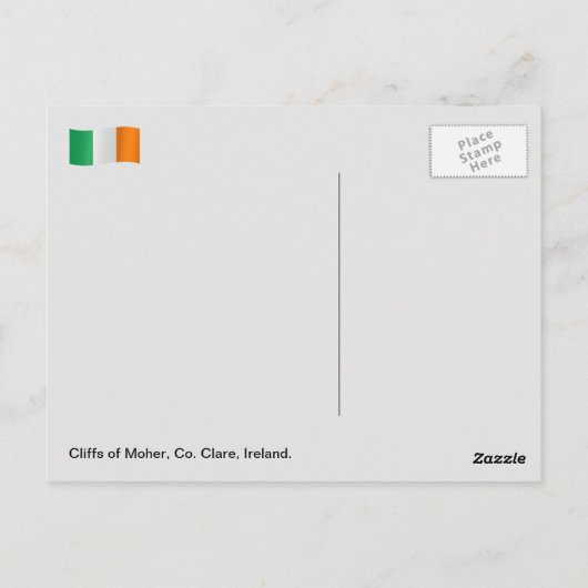 Ierland, Cliffs of Moher, Co. Clare, Ierland Briefkaart (Achterkant)