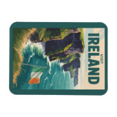 Ierland Cliffs of Moher Illustratie Reis Kunst Magneet (Horizontaal)