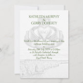 Ierland Cliffs of Moher & Irish Claddagh Ring Invi Kaart (Voorkant)