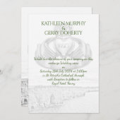 Ierland Cliffs of Moher & Irish Claddagh Ring Invi Kaart (Voorkant / Achterkant)