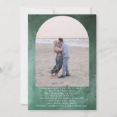 Ierland Cliffs of Moher Wedding Invitation Kaart (Achterkant)