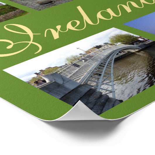 Ierland Collage (Landschap) Poster (Hoek)