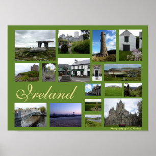 Ierland Collage (Landschap) Poster