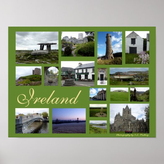 Ierland Collage (Landschap) Poster (Voorkant)