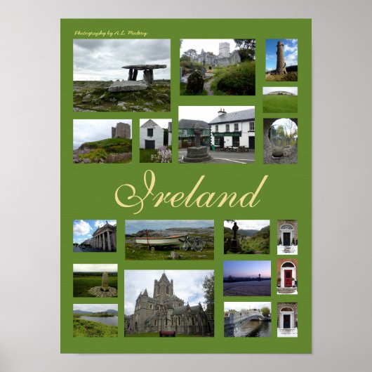 Ierland Collage (Portrait) Poster (Voorkant)