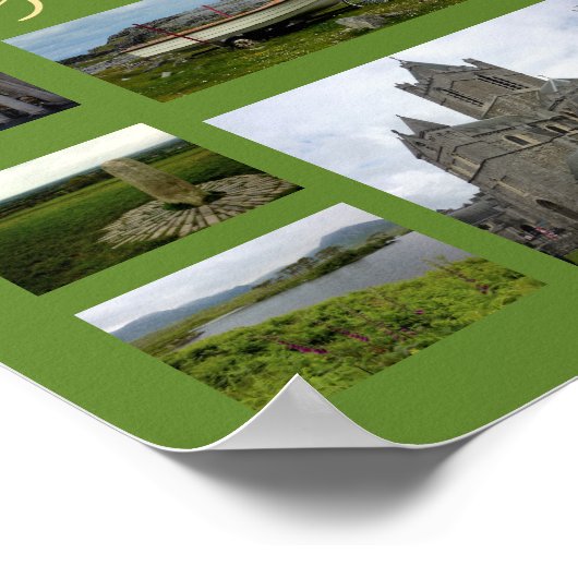 Ierland Collage (Portrait) Poster (Hoek)