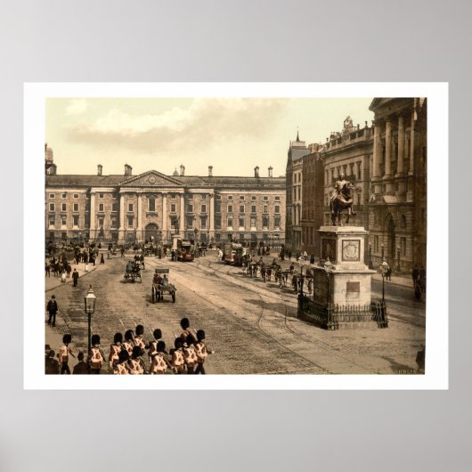  Ierland, College Green Dublin Poster (Voorkant)