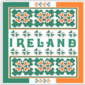 Ierland Contour Sticker (Voorkant)
