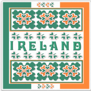 Ierland Contour Sticker