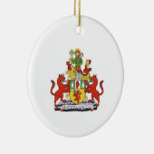 Ierland County Antrim Ceramic Kerstmis Ornament (Rechts)