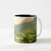 Ierland County Antrim scène Tweekleurige Koffiemok (Voorkant rechts)