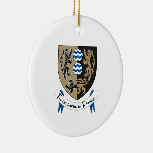 Ierland County Cavan KerstOrnament Keramisch Ornament (Rechts)