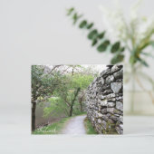Ierland, County Cork, Stone Wall, fotografie, Briefkaart (Staand voorkant)