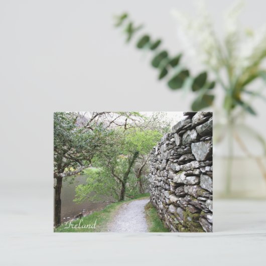 Ierland, County Cork, Stone Wall, fotografie, Briefkaart (Staand voorkant)