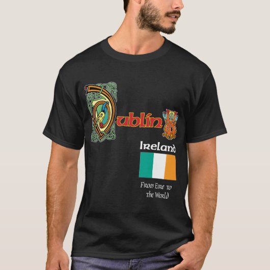 Ierland County Dublin Dark T Shirt (Voorkant)