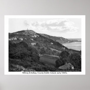 Ierland, County Dublin, Killiney & Dalkey Poster