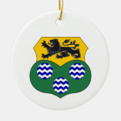 Ierland County Leitrim Kerstversier Keramisch Ornament (Voorkant)