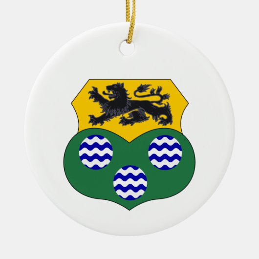 Ierland County Leitrim Kerstversier Keramisch Ornament (Voorkant)