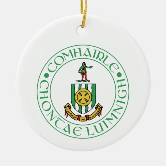 Ierland County Limerick kerstsierent Keramisch Ornament (Voorkant)