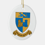 Ierland County Longford Kerstornament Keramisch Ornament (Rechts)