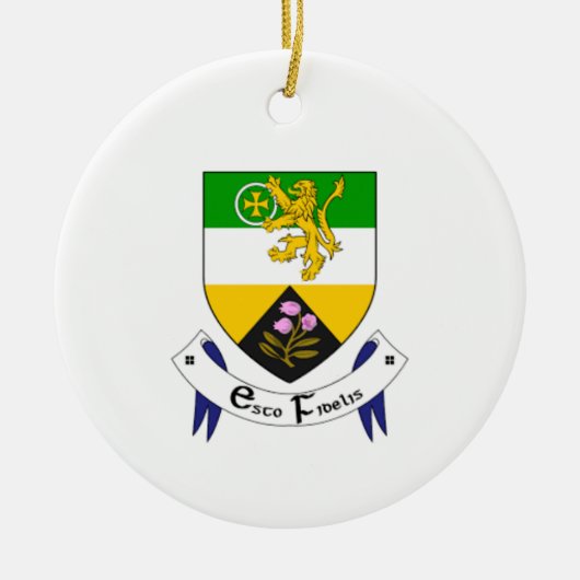Ierland County Offaly kerstversiering Keramisch Ornament (Voorkant)