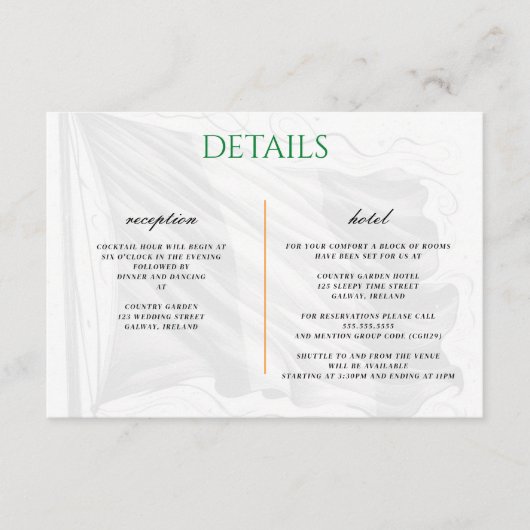 Ierland Couple Enclosure Kaart (Voorkant)