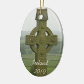 Ierland Cross-Kerstversiering Keramisch Ornament (Links)