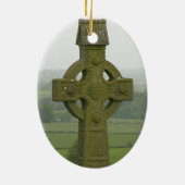 Ierland Cross-Kerstversiering Keramisch Ornament (Achterkant)