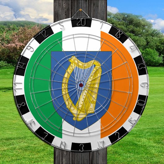 Ierland dartboard en Irish Flag darts / game board Dartbord
