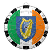 Ierland dartboard en Irish Flag darts / game board Dartbord (Voorkant)