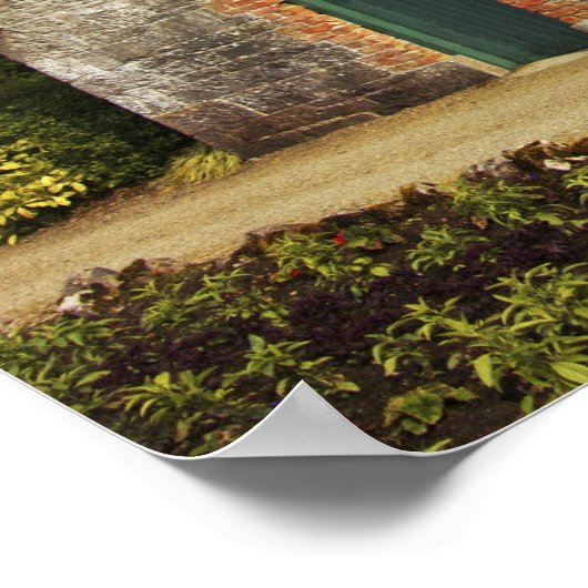 Ierland, de dromoland Castle, de tuin Poster (Hoek)