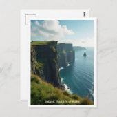 Ierland, De kliffen van Moher, Reisstijl Briefkaart (Voorkant / Achterkant)