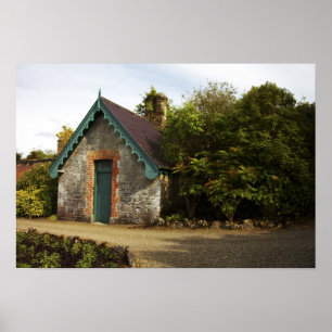 Ierland, de ommuurde tuin van Dromoland Castle Poster