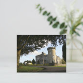 Ierland, de zij-ingang van Dromoland Castle. Briefkaart (Staand voorkant)